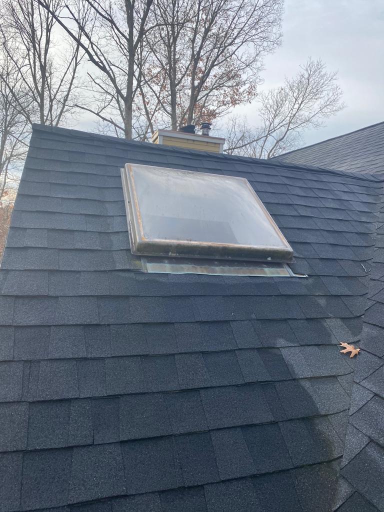 Old leaky and drafty skylight to be replaced