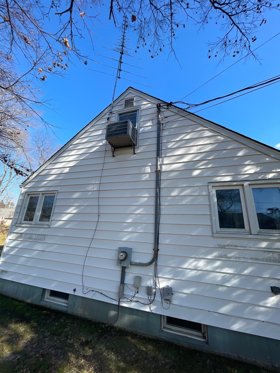 House before windows replacing