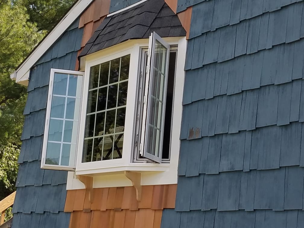 After new bay windows replacement