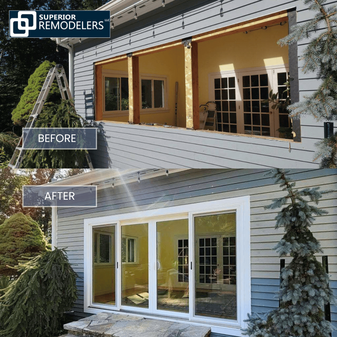 glass sliding door installation