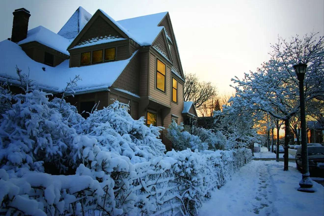 James Hardie Siding in Winter