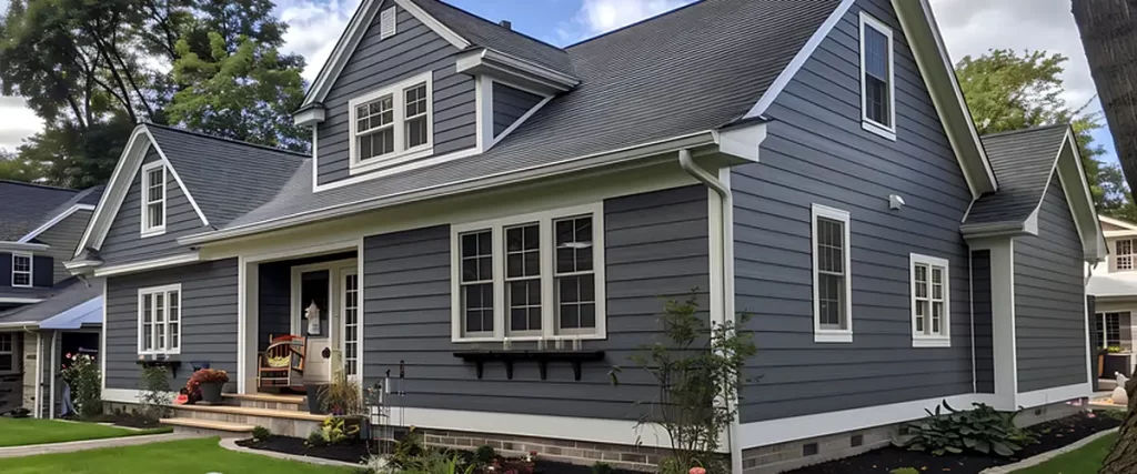 carps-complete-exterior-siding-omaha-ne-siding-gray-house-with-professional-grade-siding-white-trim-landscaped-garden-and-porch-1024×427