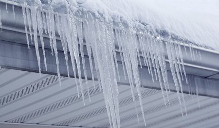 Icicles From Gutter