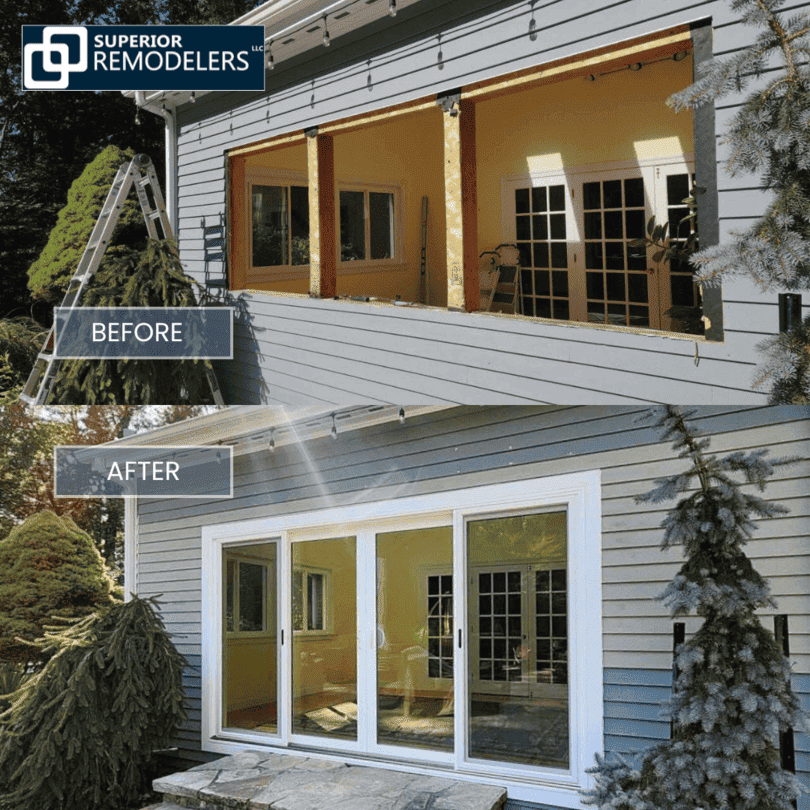 kevin sidimg glass door before after