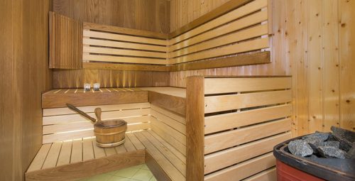 Sauna interior