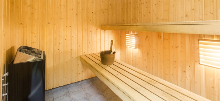 Sauna interior – Relax in a finnish sauna